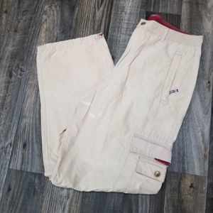 Utility Zip Off To Shorts Pants Tan Nylon 34x30 Skater Y2k 2000s